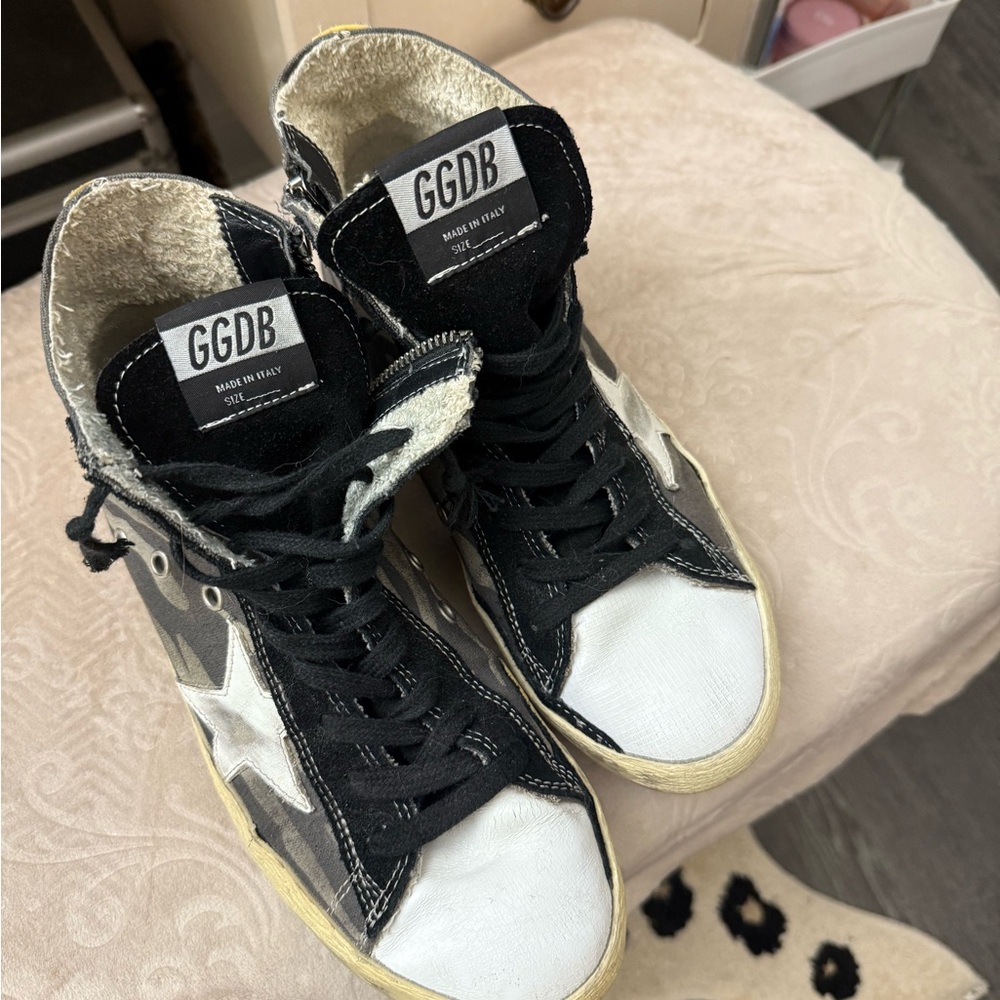 Golden Goose Francy Black and White High-Tops